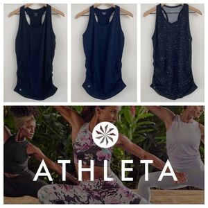 Athleta Set of 3 Fast Track Racerback Athletic Tanks